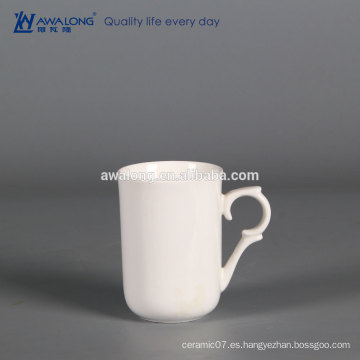 Taza de café de encargo de la porcelana blanca de Ha
